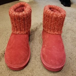 Lamo red short boots